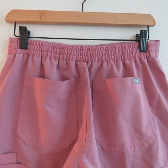 FIGS Yola Skinny Scrub Pants in Light Pink Coral - Size XS Petite - Picture 10 of 13